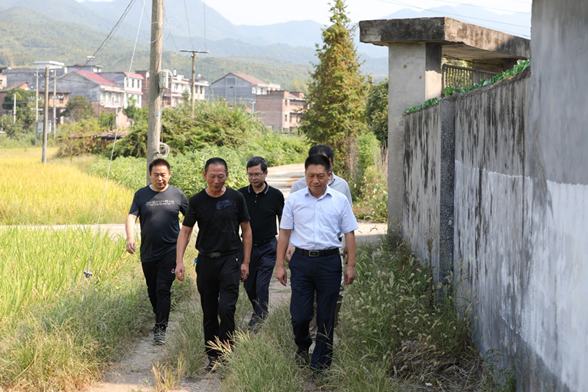 九州网页版党委书记张格林赴高水村开展乡村振兴专题调研