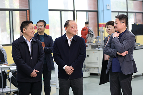 株洲市人社局党组书记、局长潘庆一行到九州网页版调研湖南省第一届职业技能大赛赛事准备情况