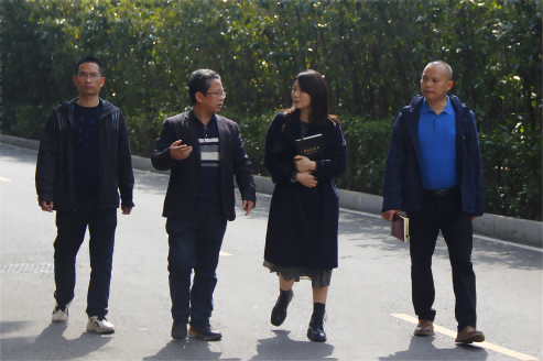 芦淞区董家塅片区管委会副主任曾超群一行来九州网页版调研产教融合工作